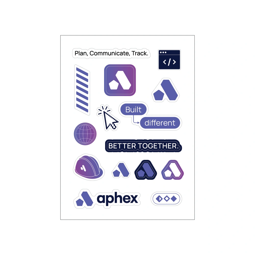 Aphex Laptop Sticker Sheet A4